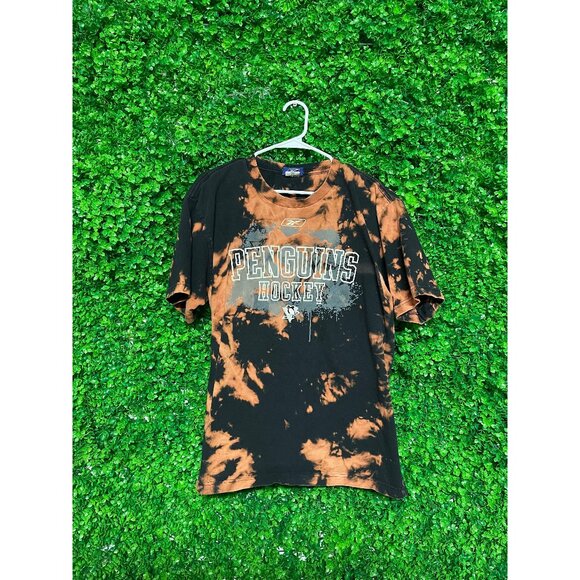Vintage Acid Wash Pittsburgh Penguins T-shirt, Adult Mens XL, Reworked Vintage, - Picture 1 of 2